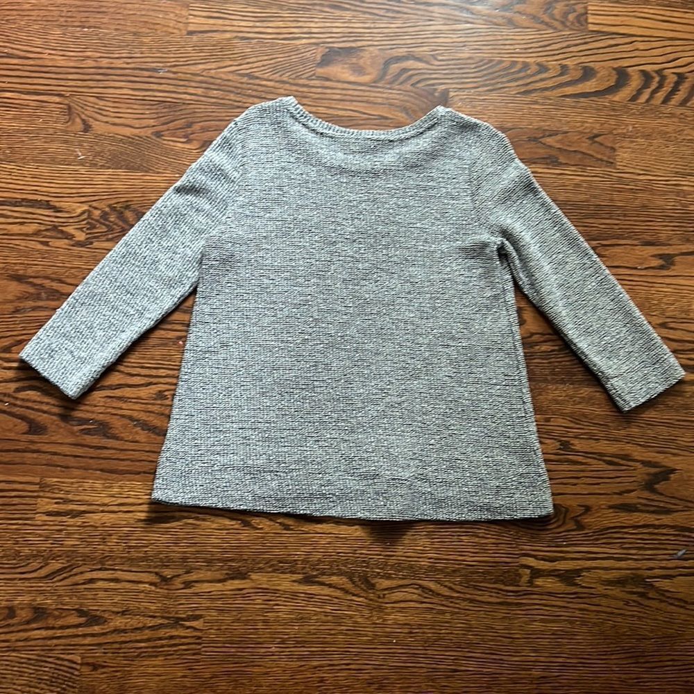 Great 🎉condition LOFT sparkle gray crew neck sweater in Small - Picture 8 of 9